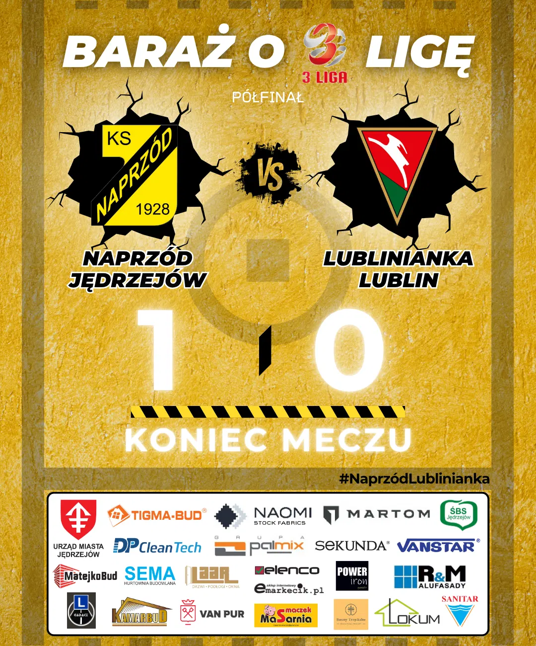 Mamy finał baraży o Betclic 3 ligę. Lublinianka pokonana