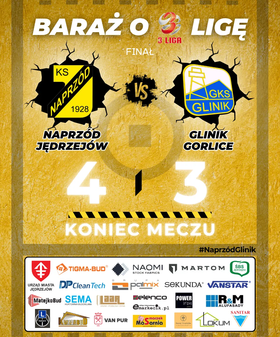 Wygrywamy finał baraży o Betclic 3 ligę!